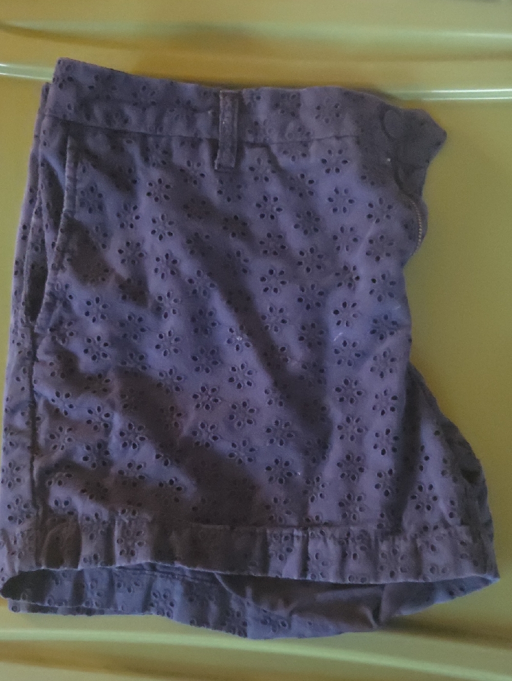 Faded Glory Blue Eyelet Shorts